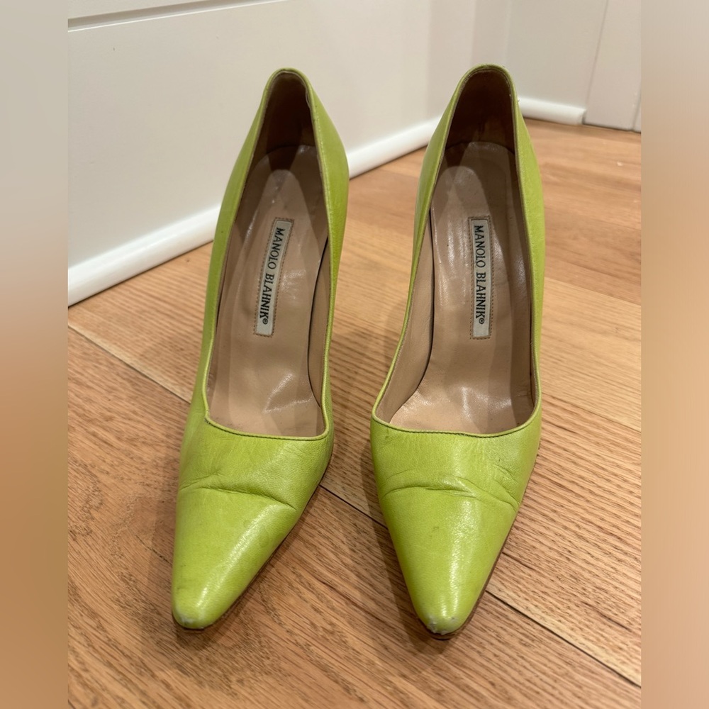Manolo Blahnik Leather Pumps